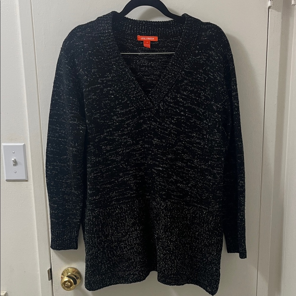 Joe Fresh Charcoal and Ebony Knit Top